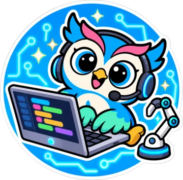 Hoot coding on a laptop