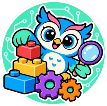 Hoot stacking blocks and gears